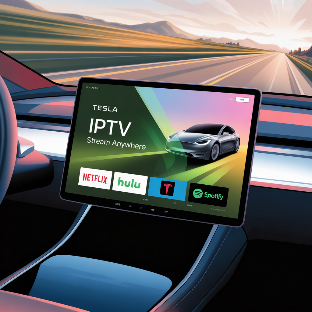 iptv for tesla screen